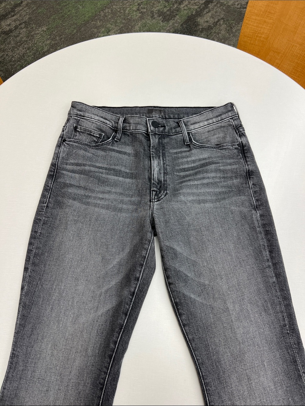 MOTHER the weekender Wanted! faded black jeans wide leg jeans denim pants 29 - Picture 7 of 15